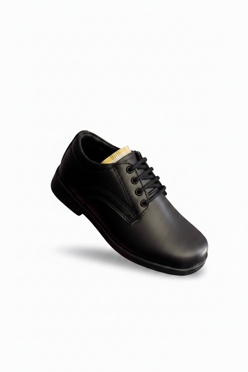 #1225 Zapato Negro Niño/Piel