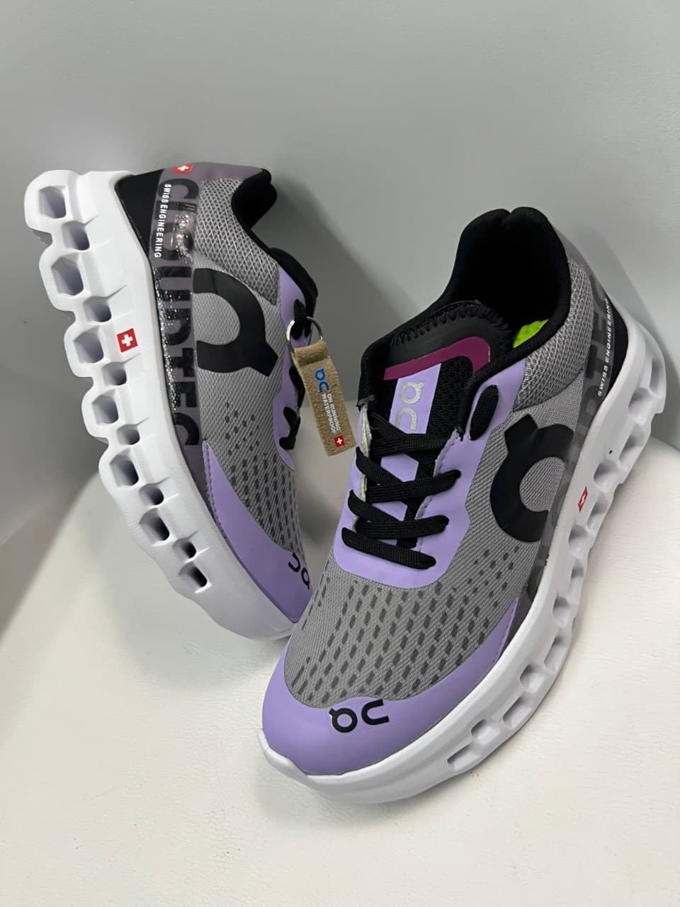 On cloud Monster Plata Lila Negro