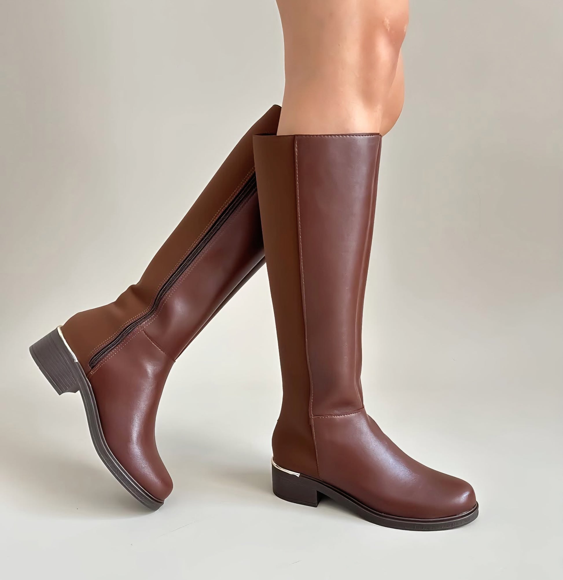Bota lisa Moka